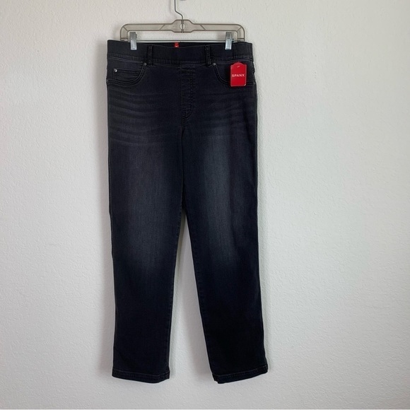 SPANX Denim - Spanx Womens vintage black straight leg jeans L NWT